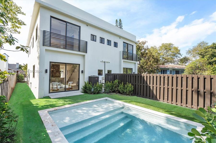 Exterior details and patio area of a home in , Miami (Image 33). Exterior details and patio area of a home in , Miami (Image 33).