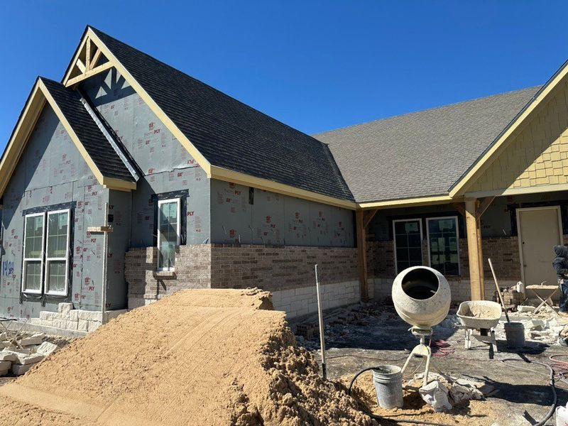 In-progress construction of a new home in Fannin Ranch, Leonard, TX (Image 6).