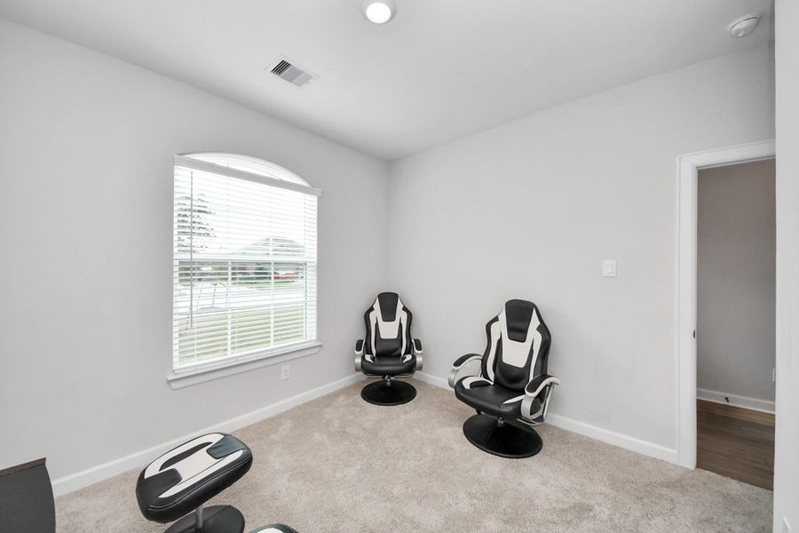 Furnished interior view inside a new home in , Santa Fe (Image 9).