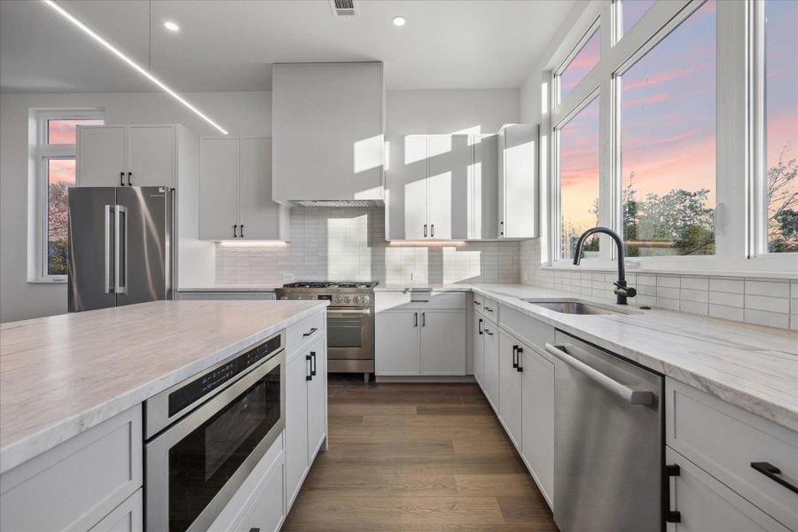 Furnished interior view inside a new home in , Austin (Image 3). Furnished interior view inside a new home in , Austin (Image 3).