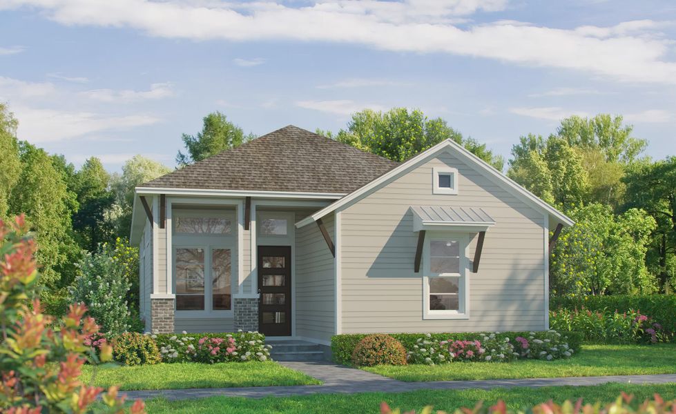 Representative exterior photo of a completed home built from the Nassau by ICI Homes in Seven Pines, Jacksonville, FL (Image 3). Representative exterior photo of a completed home built from the Nassau by ICI Homes in Seven Pines, Jacksonville, FL (Image 3).