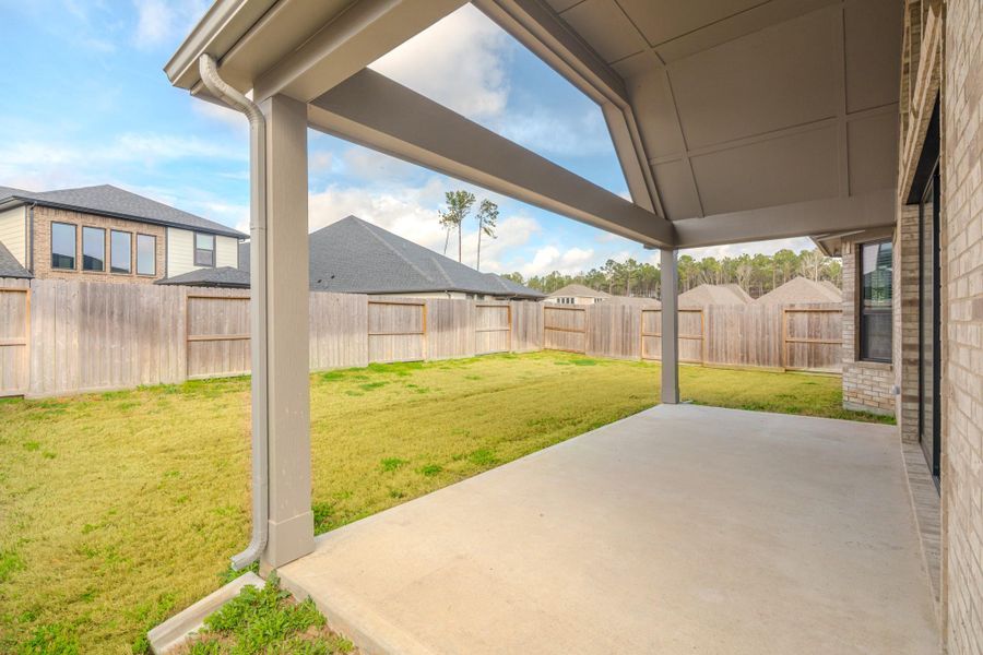 Exterior details and patio area of a home in , Porter (Image 4).