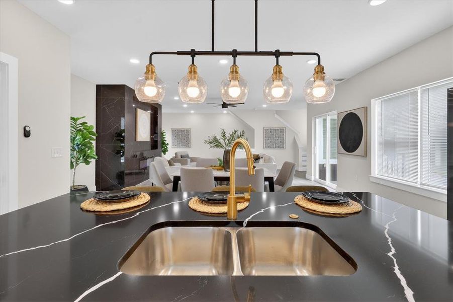 Furnished interior view inside a new home in , Dallas (Image 10).