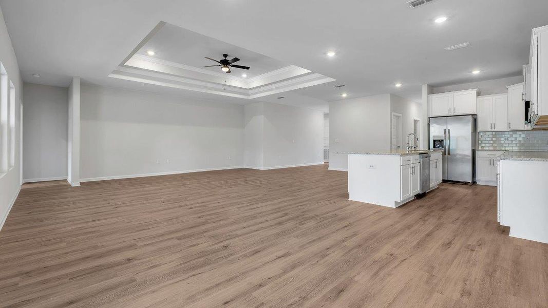Representative unfurnished interior of a home built from the The Mckenzie by D.R. Horton in Greystone, Crawfordville (Image 28).