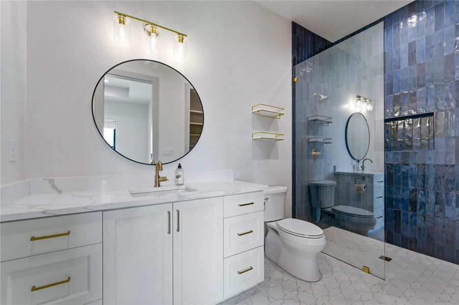 Furnished interior view inside a new home in , San Marcos (Image 12).