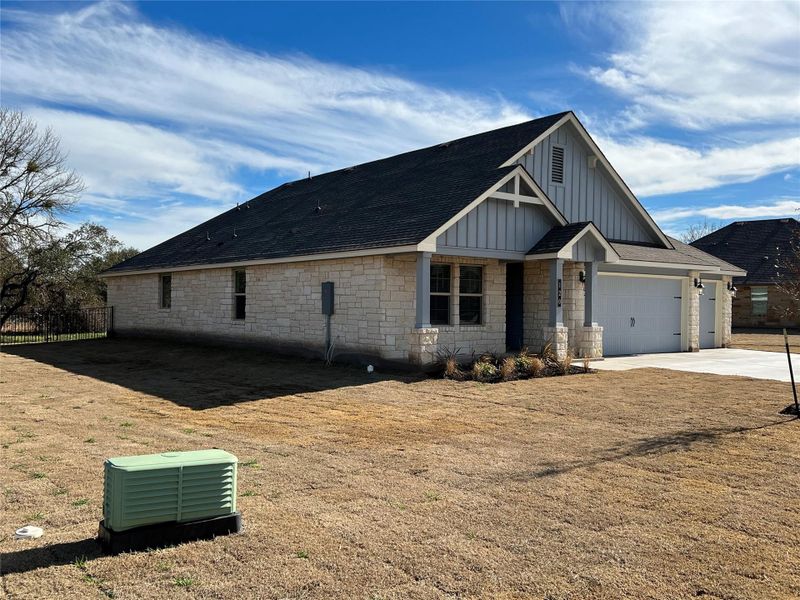 Exterior details and patio area of a home in Delaware Springs, Burnet (Image 16). Exterior details and patio area of a home in Delaware Springs, Burnet (Image 16).