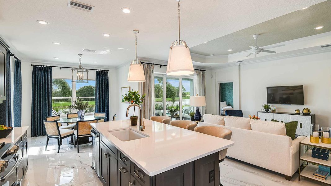 Furnished interior view inside a new home in Windward, Lakewood Ranch (Image 12). Furnished interior view inside a new home in Windward, Lakewood Ranch (Image 12).
