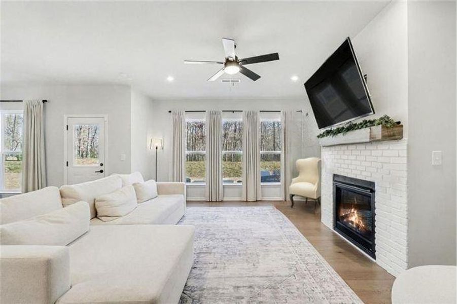 Furnished interior view inside a new home in Pinebrook at Hamilton Mill, Auburn (Image 35). Furnished interior view inside a new home in Pinebrook at Hamilton Mill, Auburn (Image 35).
