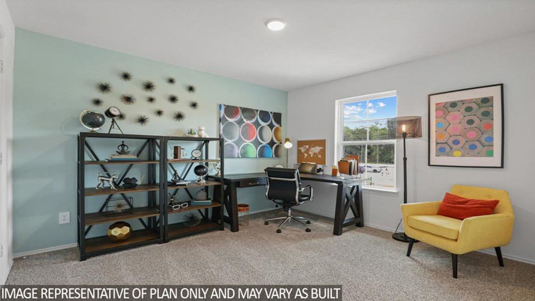 Furnished interior view inside a new home in Venetian Pines, Conroe (Image 13).