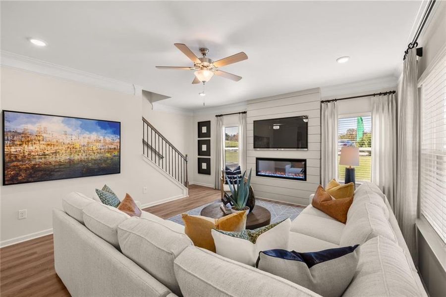Furnished interior view inside a new home in Glen at Cave Springs, Douglasville (Image 20).