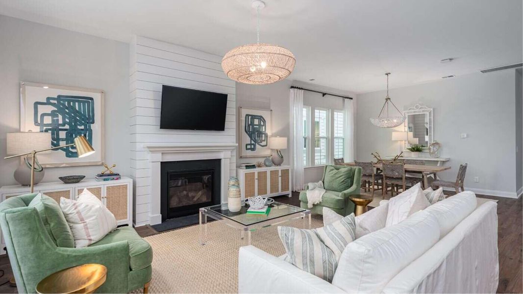 Furnished interior view inside a new home in , Summerville (Image 2).