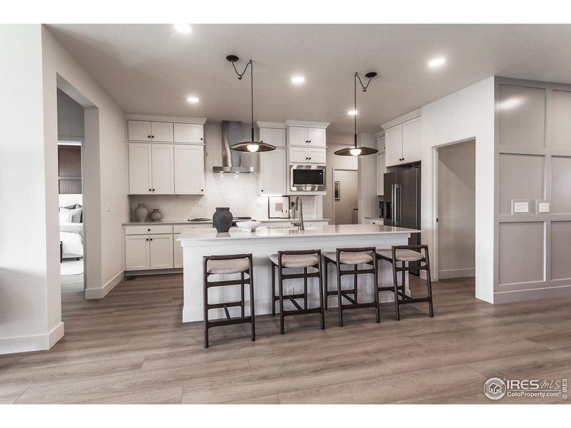 Furnished interior view inside a new home in Prairie Song Story Collection - Single Family Homes, Windsor (Image 39).