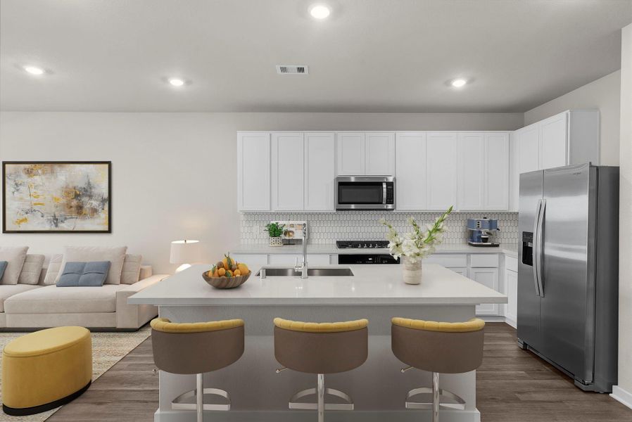 Furnished interior view inside a new home in Windrose Green, Angleton (Image 6).