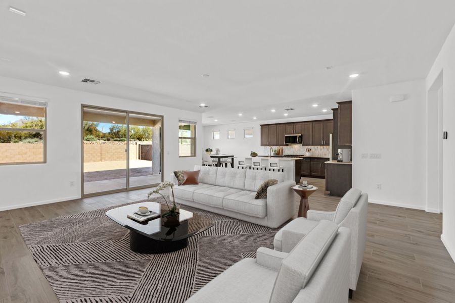 Furnished interior view inside a new home in Montelena, Marana (Image 4).
