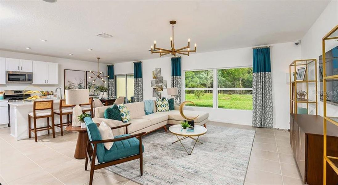 Furnished interior view inside a new home in Coasterra Community Group Page, Palmetto (Image 10).