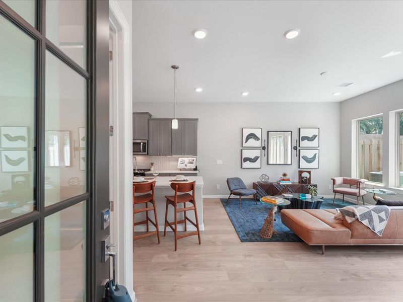 Furnished interior view inside a new home in , Houston (Image 24).