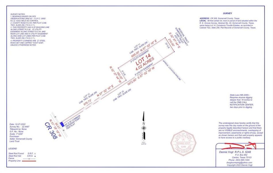 Survey map / technical document