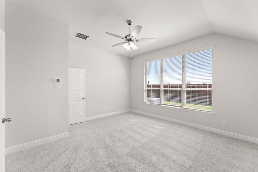 Representative exterior photo of a completed home built from the Cambridge by Impression Homes in Timberbrook, Justin, TX (Image 15). Representative exterior photo of a completed home built from the Cambridge by Impression Homes in Timberbrook, Justin, TX (Image 15).