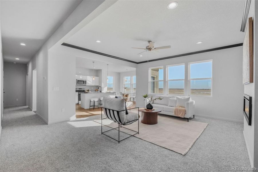 Furnished interior view inside a new home in , Pueblo West (Image 6).