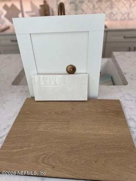 Sample of building materials used in homes in Seabrook Village at Nocatee, Ponte Vedra (Image 4).