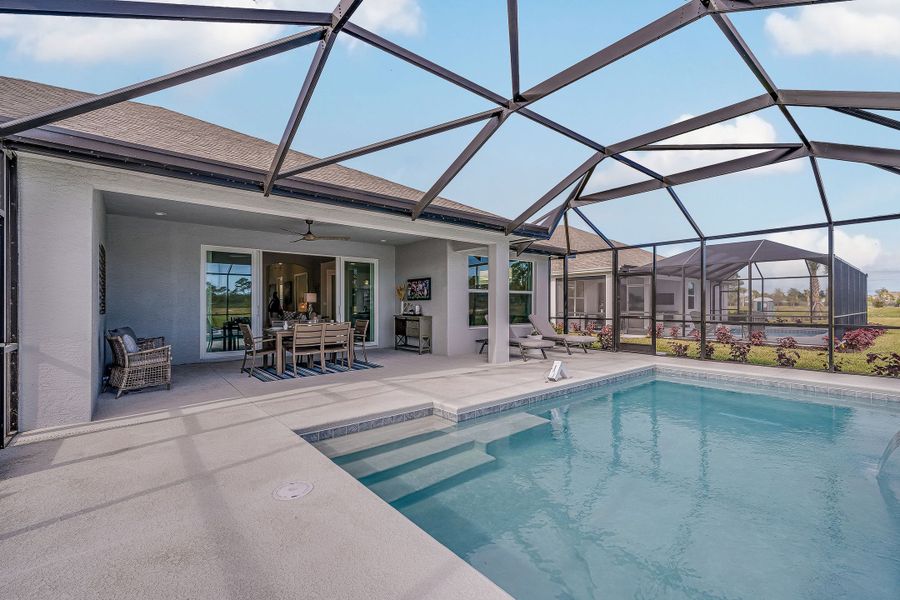 Representative exterior details of a home built from the Capistrano Grande by GHO Homes in High Pointe, Vero Beach (Image 24).