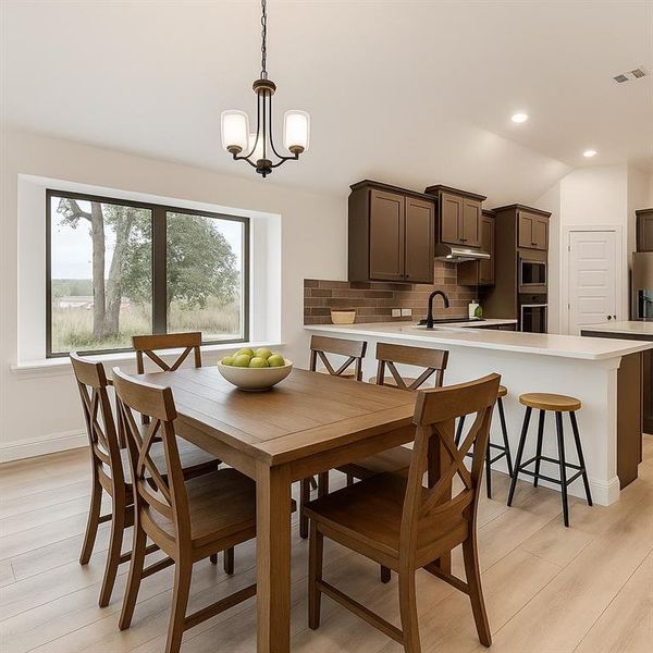 Furnished interior view inside a new home in , Boyd (Image 4). Furnished interior view inside a new home in , Boyd (Image 4).