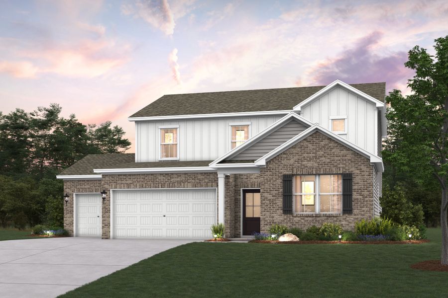 Representative exterior photo of a completed home built from the Harding by Century Communities in The Oaks, Mount Juliet, TN (Image 1).