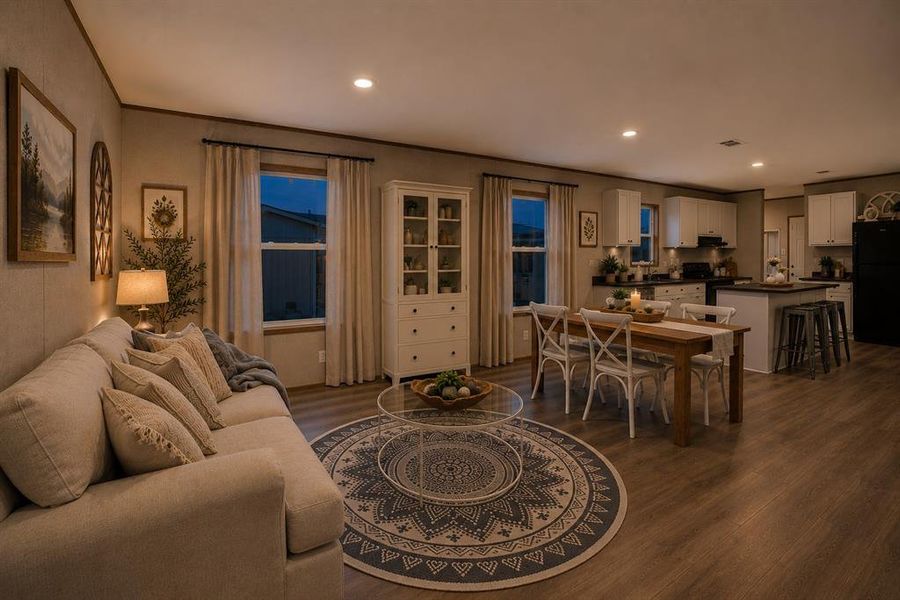 Furnished interior view inside a new home in , Azle (Image 26).
