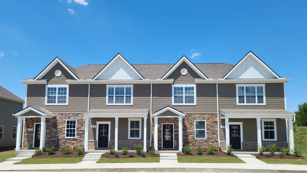 Front exterior of a new home in Campbell Place, Lebanon, TN, highlighting curb appeal (Image 24).