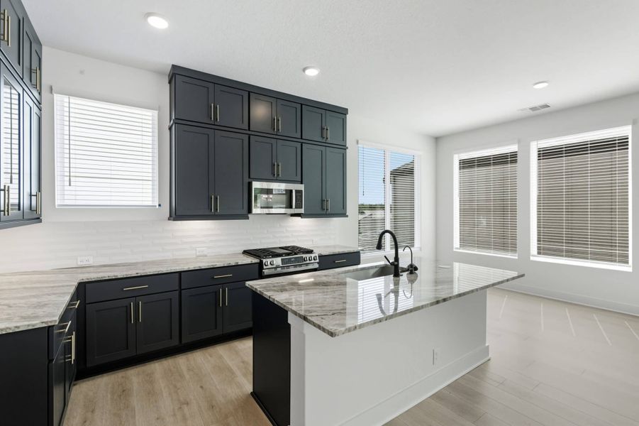 Furnished interior view inside a new home in Prominence, San Antonio (Image 10).