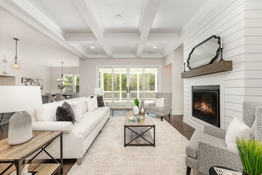 Representative furnished interior of a home built from the Madison by Greybrook Homes in Harbor Watch, Statesville (Image 6).