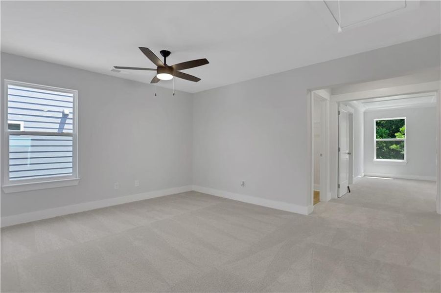 Spacious, unfurnished interior of a new home in Villas at Dawsonville, Dawsonville (Image 26). Spacious, unfurnished interior of a new home in Villas at Dawsonville, Dawsonville (Image 26).