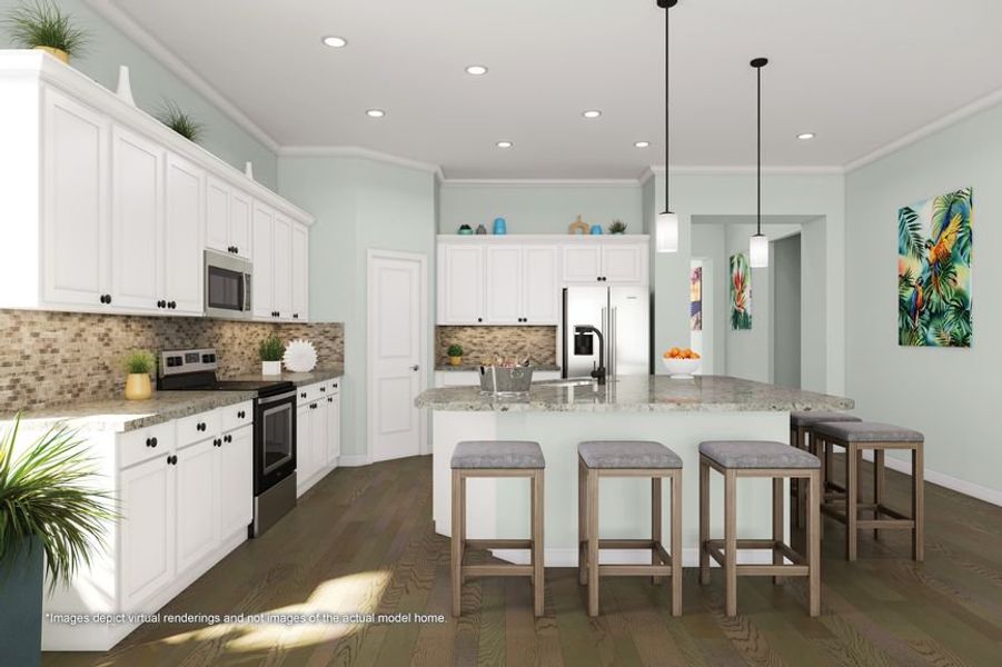 Representative furnished interior of a home built from the Cabana Bay by Minto Communities in Latitude Margaritaville Hilton Head, Hardeeville (Image 5).