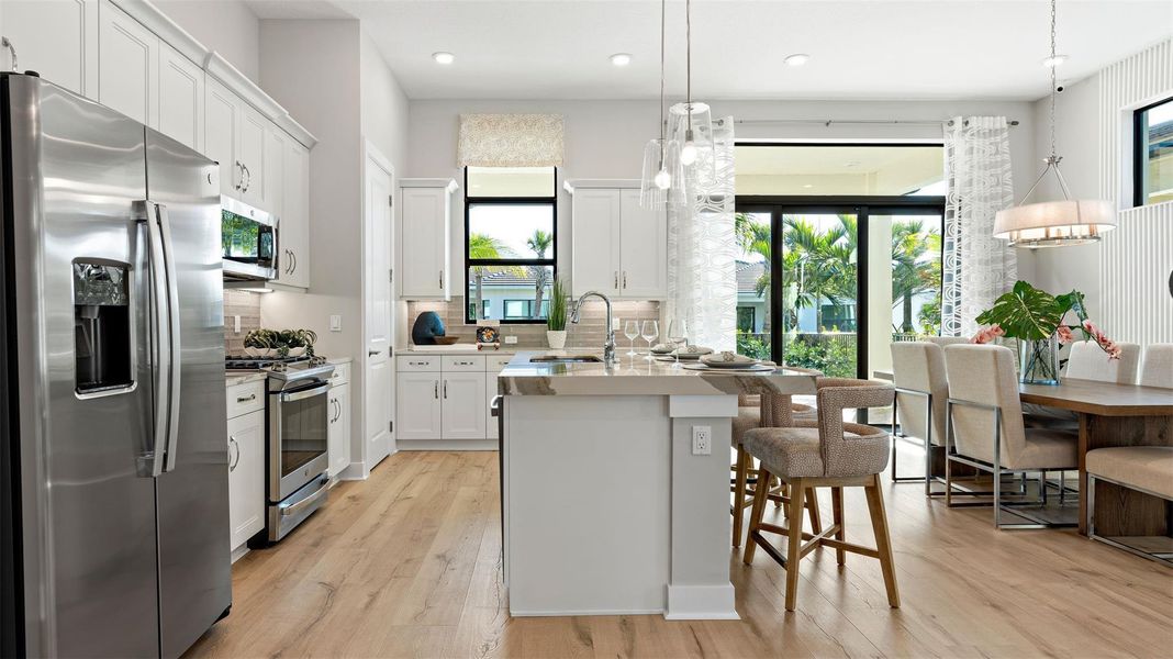 Furnished interior view inside a new home in Cresswind Palm Beach at Westlake, Westlake (Image 5).