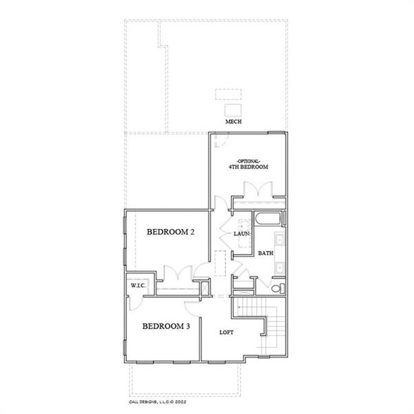 2D floor plan layout of this home in Harmony, Auburn, GA (Image 6).
