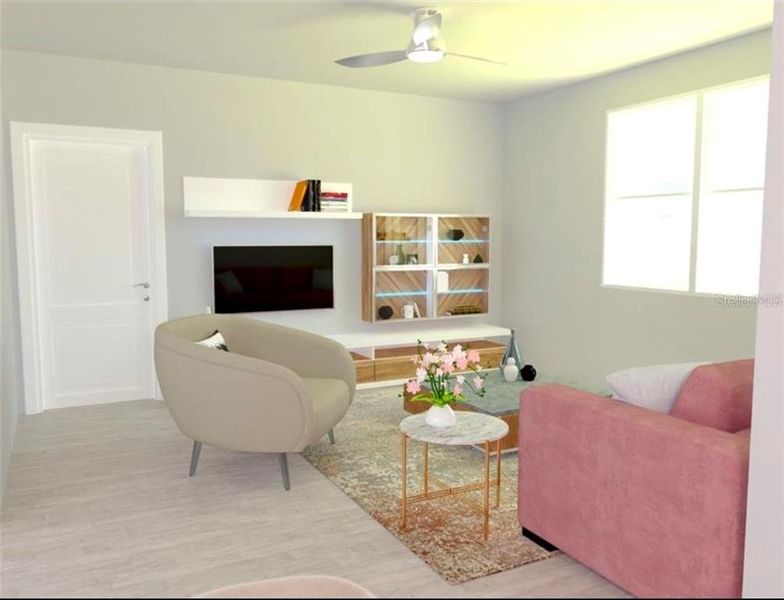 Furnished interior view inside a new home in , Citrus Springs (Image 4).
