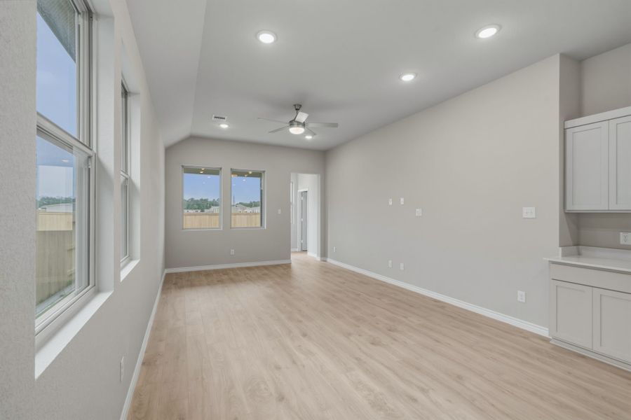 Dining and Living Area in the Cedar home plan by Trophy Signature Homes – REPRESENTATIVE PHOTO Dining and Living Area in the Cedar home plan by Trophy Signature Homes – REPRESENTATIVE PHOTO