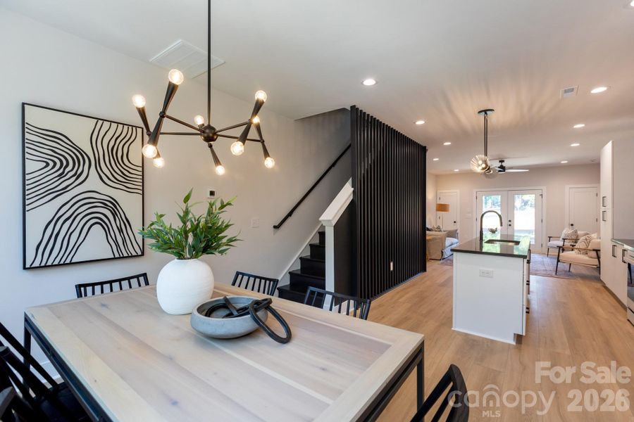 Furnished interior view inside a new home in , Charlotte (Image 32).