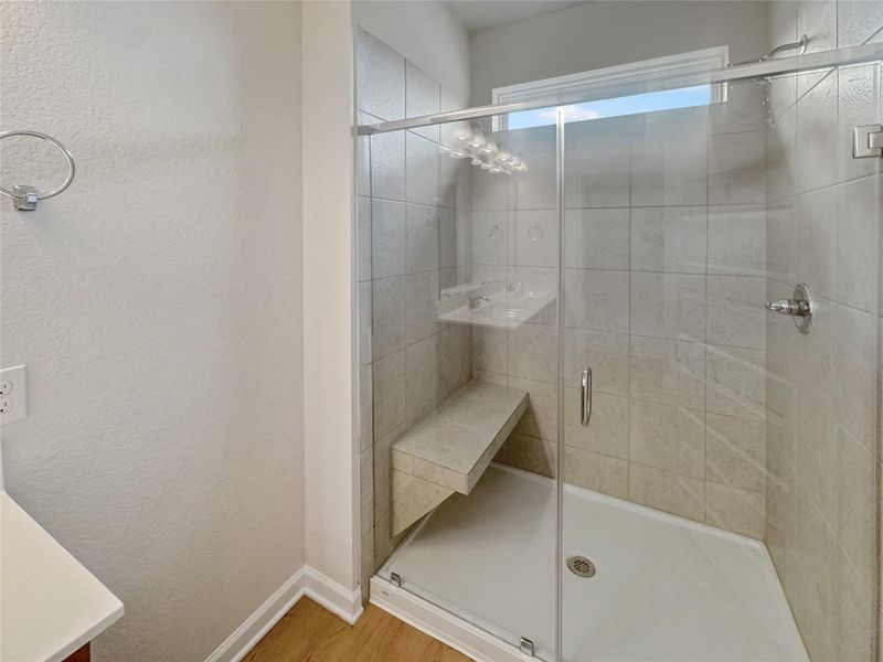 The Piedmont- Primary Bathroom with Walk-In Shower