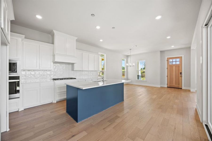 Furnished interior view inside a new home in The Heights at Uptown Celina, Celina (Image 6). Furnished interior view inside a new home in The Heights at Uptown Celina, Celina (Image 6).