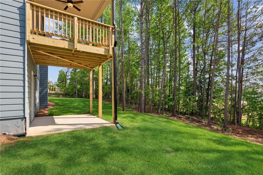 Exterior details and patio area of a home in Traditions of Braselton, Jefferson (Image 2).