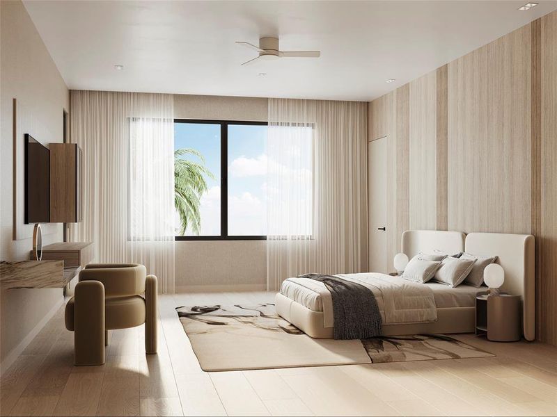 Furnished interior view inside a new home in , Fort Lauderdale (Image 9). Furnished interior view inside a new home in , Fort Lauderdale (Image 9).