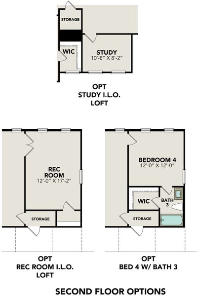2D floor plan layout for the The Belmont G w/ 3-Car Garage by Davidson Homes LLC in Potranco Oaks, Castroville, TX (Image 26). 2D floor plan layout for the The Belmont G w/ 3-Car Garage by Davidson Homes LLC in Potranco Oaks, Castroville, TX (Image 26).