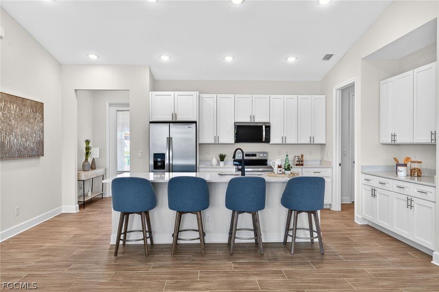 Furnished interior view inside a new home in Cape Coral, Cape Coral (Image 8). Furnished interior view inside a new home in Cape Coral, Cape Coral (Image 8).
