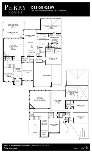 Floor Plan for 4263W