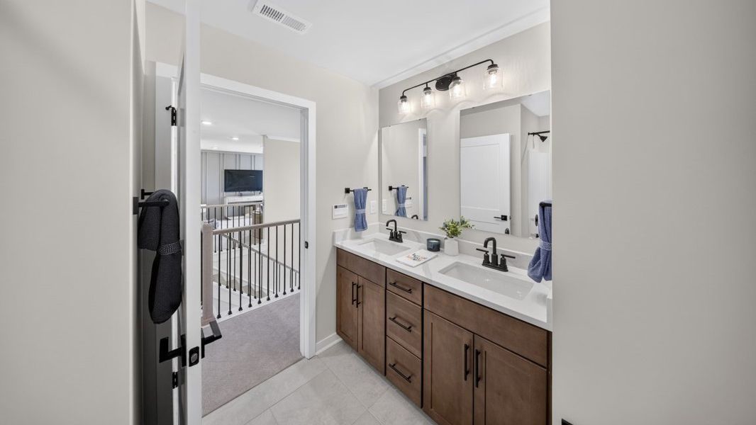Furnished interior view inside a new home in Westport, York (Image 46).