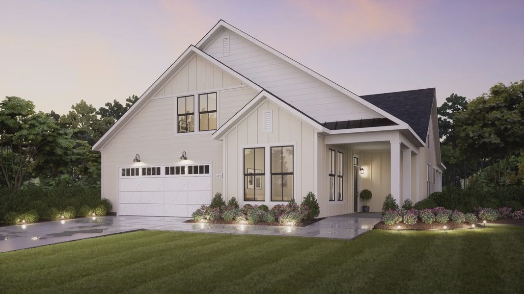 Representative exterior photo of a completed home built from the Verona by Epcon Communities in The Courtyards at Franklin Road, Murfreesboro, TN (Image 27).