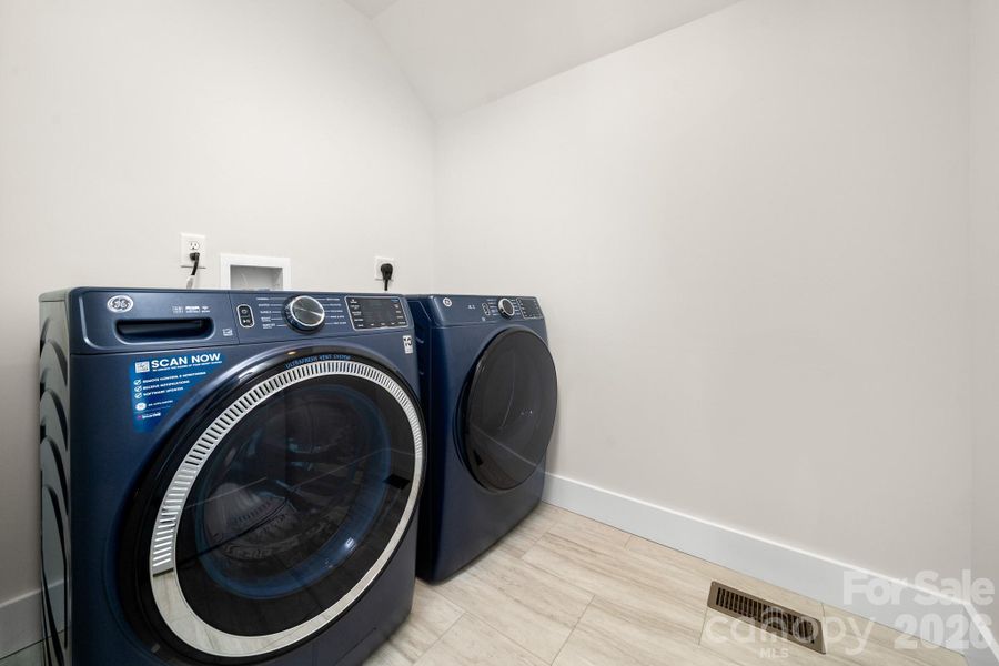 Quality front-load washer and dryer set included. Quality front-load washer and dryer set included.