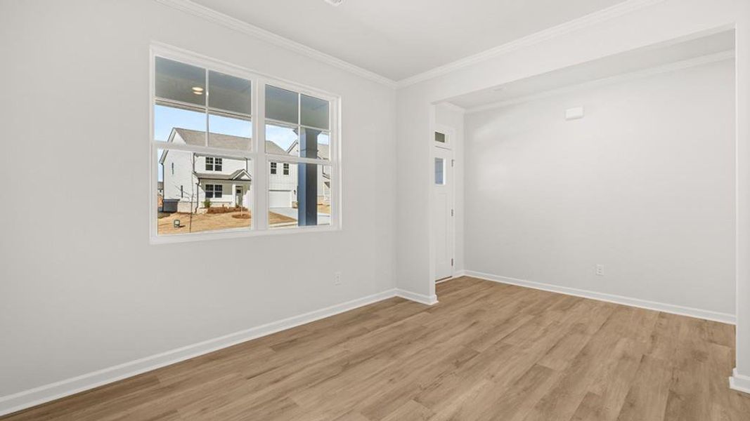 Spacious, unfurnished interior of a new home in Hamptons at Riverwood South, Dallas (Image 22).