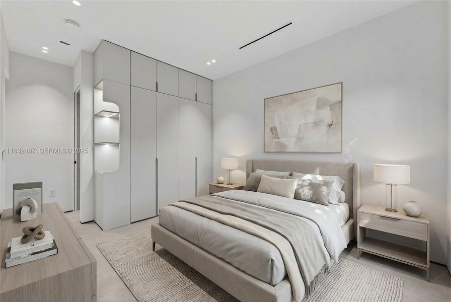 Furnished interior view inside a new home in , Miami Springs (Image 8).